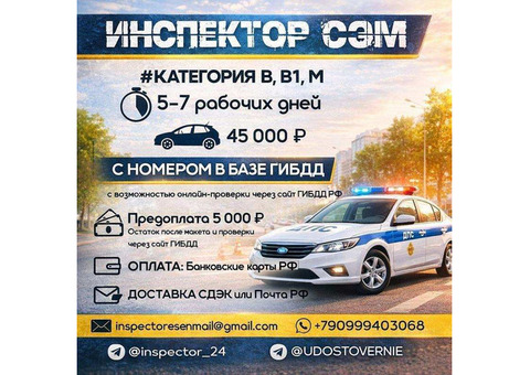 Помощь водителям, изготовление голограмм, консультации по документам